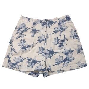 J.O.A. Los Angles Linen Floral Shorts, Size XS